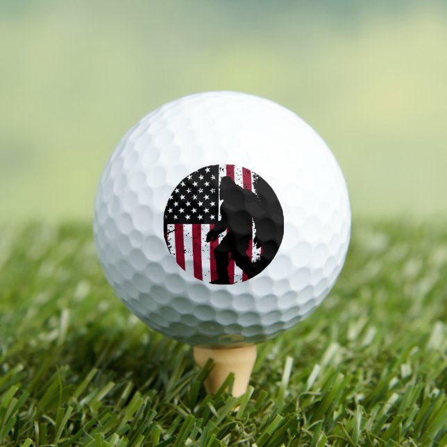 Bigfoot – Sasquatch Neuheit Golfball (Insitu T-Shirt)