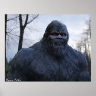 BIGFOOT SASQUATCH-PORTRAGIE POSTER