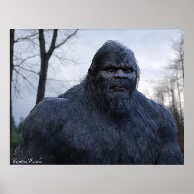 BIGFOOT SASQUATCH-PORTRAGIE POSTER (Vorne)