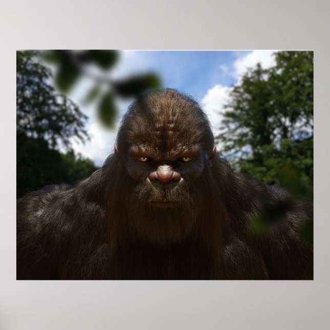 BIGFOOT SASQUATCH-PORTRAGIE POSTER (Vorne)