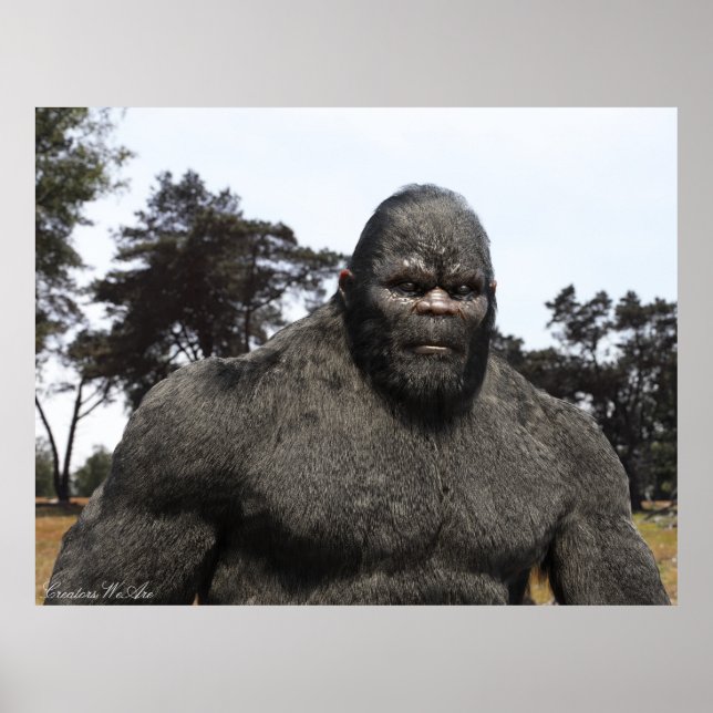 BIGFOOT SASQUATCH-PORTRAGIE POSTER (Vorne)