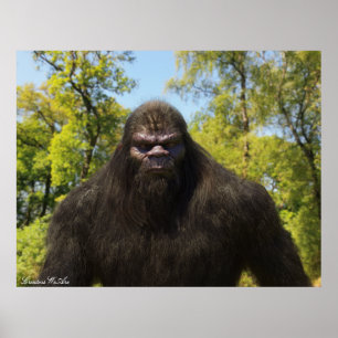 BIGFOOT SASQUATCH-PORTRAGIE POSTER