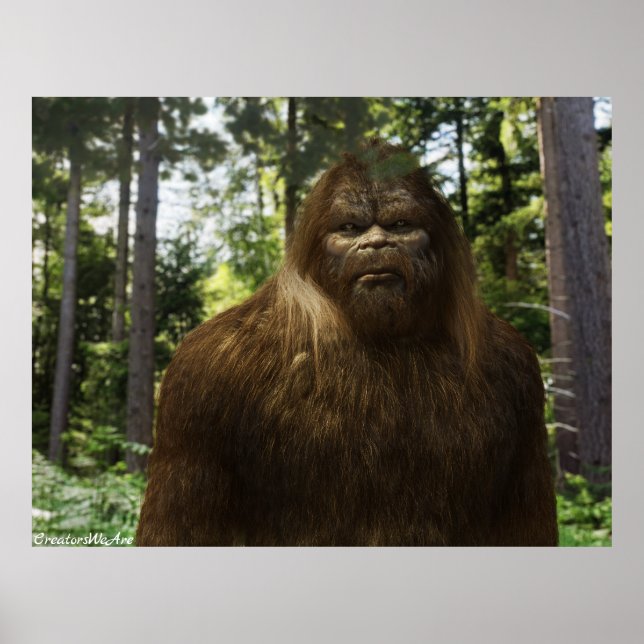 BIGFOOT SASQUATCH-PORTRAGIE POSTER (Vorne)