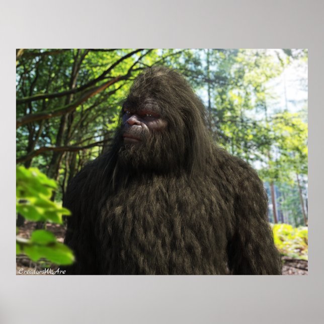 BIGFOOT SASQUATCH-PORTRAGIE POSTER (Vorne)