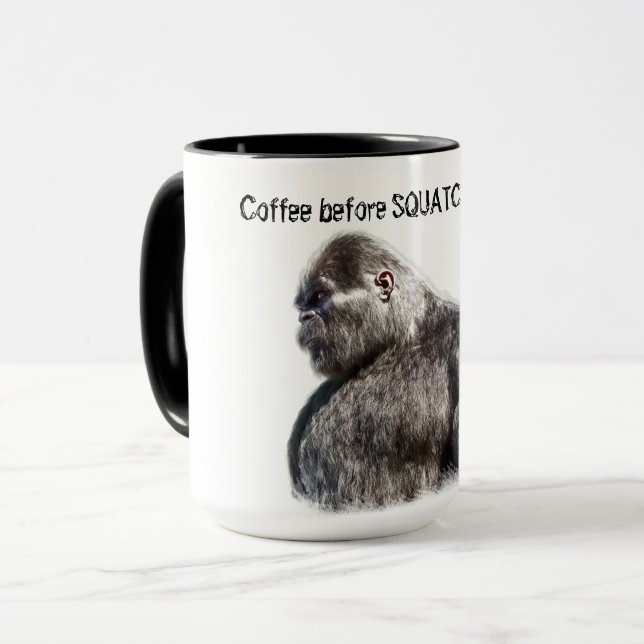 BIGFOOT SASQUATCH-PORTRAGIE TASSE (Vorderseite Links)