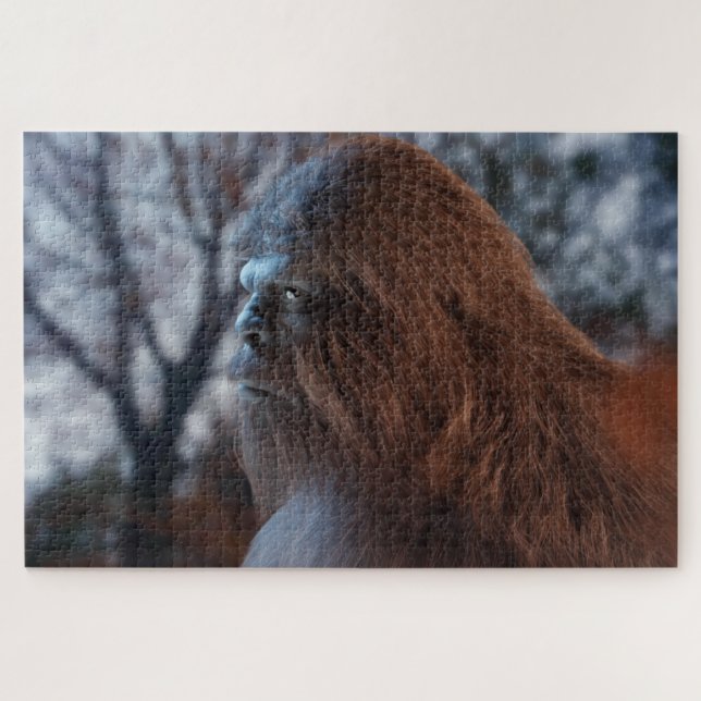 BIGFOOT SASQUATCH PORTRAIN IN PROFIL BEI DUSK V PUZZLE (Horizontal)