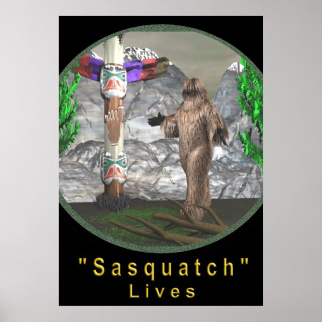 Bigfoot sasquatch poster (Vorne)