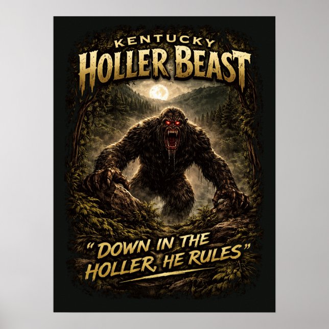 Bigfoot Sasquatch Poster (Vorne)