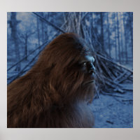 BIGFOOT SASQUATCH PROFILE-Poster