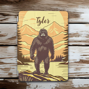 Bigfoot Sasquatch Retro Art Personalisiert iPad Air Hülle