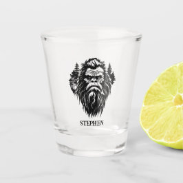 Bigfoot Sasquatch Rustikaler Persönlicher Name Schnapsglas