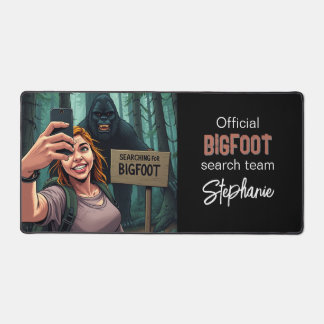 Bigfoot Sasquatch Selfie Schreibtischunterlage