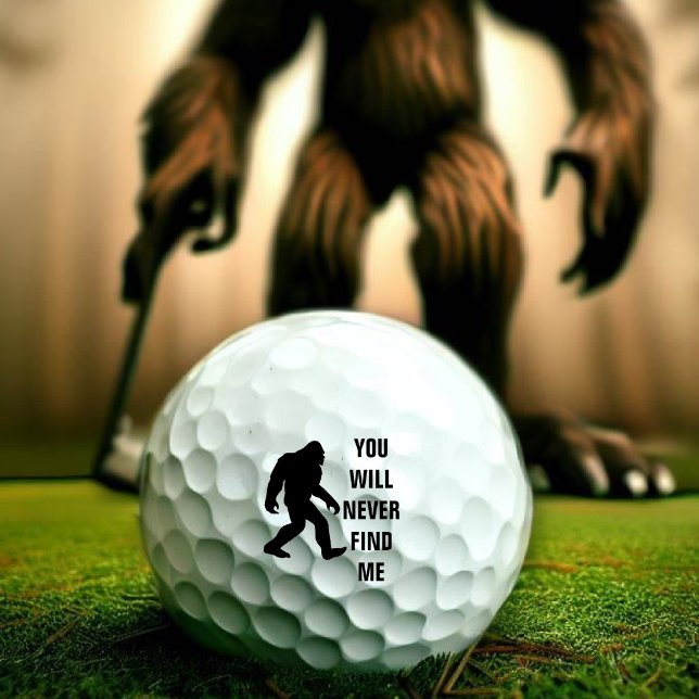 BIGFOOT / Sasquatch : SIE WERDEN MICH NIE FINDEN Golfball (Von Creator hochgeladen)