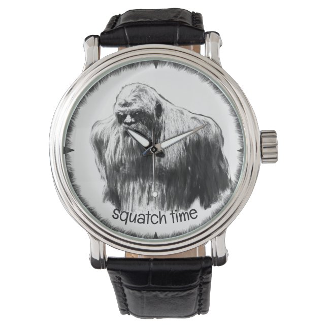 bigfoot,sasquatch,squatching,boogerWATCH Armbanduhr (Vorderseite)