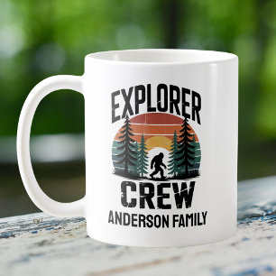 BigFoot Sasquatch Squatchy Explorer Crew Vintage Kaffeetasse