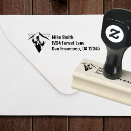 BigFoot Sasquatch Squatchy Forest Mountain Einfach Gummistempel