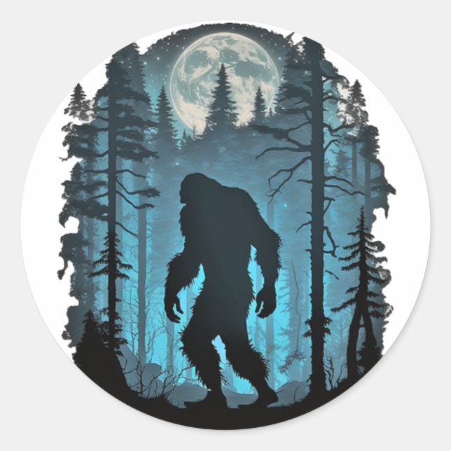 Bigfoot Sasquatch Stickers (Vorderseite)