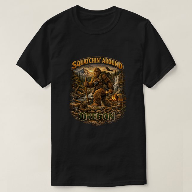 Bigfoot Sasquatch T-Shirt (Design vorne)