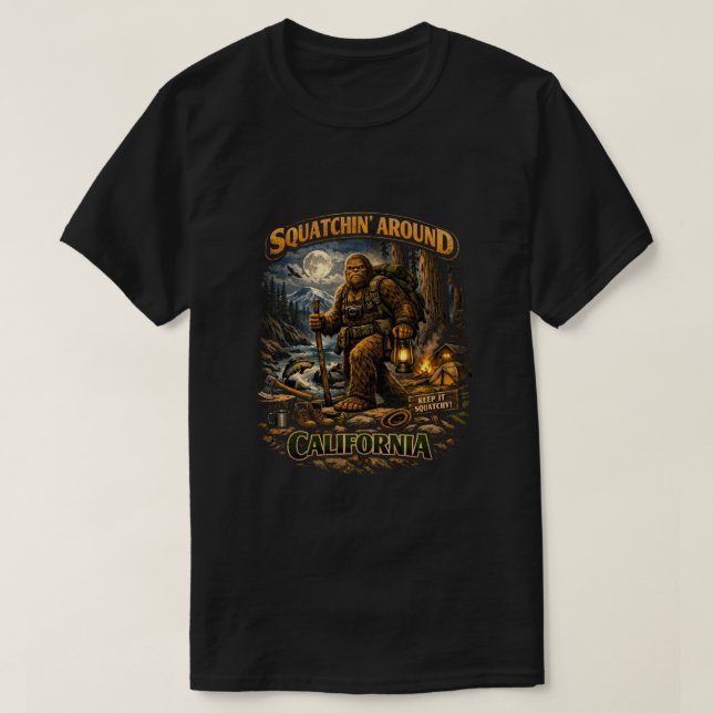 Bigfoot Sasquatch T-Shirt (Design vorne)
