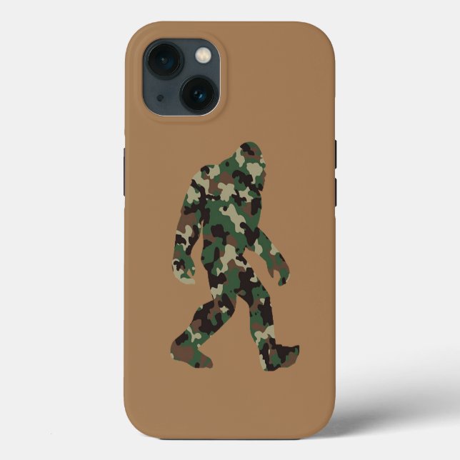 Bigfoot Sasquatch Tarnmuster Case-Mate iPhone Hülle (Rückseite)