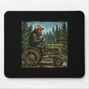 Bigfoot Sasquatch Traktor lustige Farm Bauer Männe Mousepad