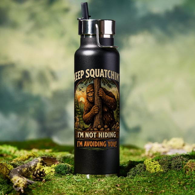 Bigfoot Sasquatch Trinkflasche ( Außenbereich (gedreht))