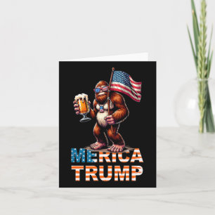 Bigfoot Sasquatch Trump Biden 2024 Vorwahl 4t Karte