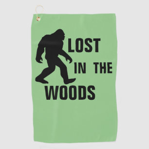 BIGFOOT / Sasquatch : VERLOREN IN DEN WOODS Golfhandtuch