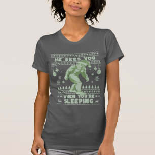 Bigfoot Sasquatch Weihnachtskraut T-Shirt