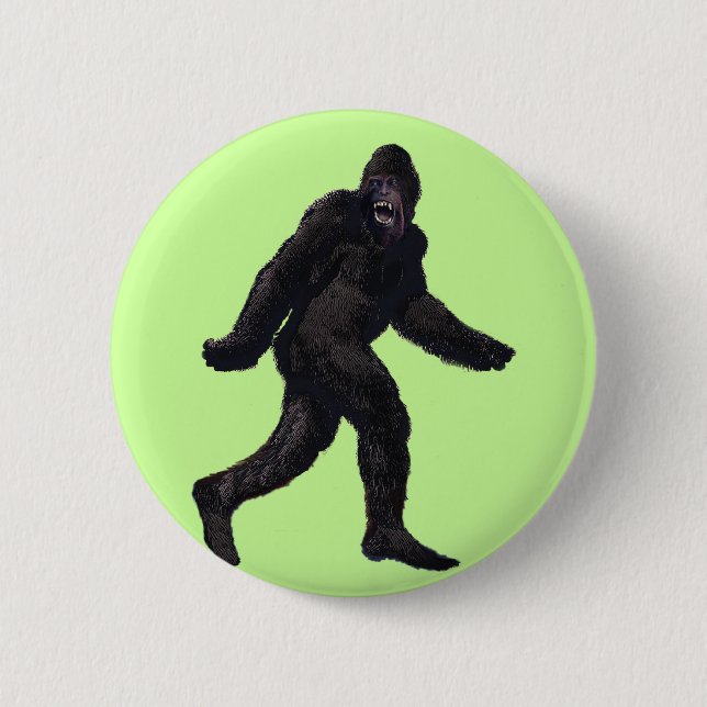 Bigfoot Sasquatch Yetti Button (Vorderseite)