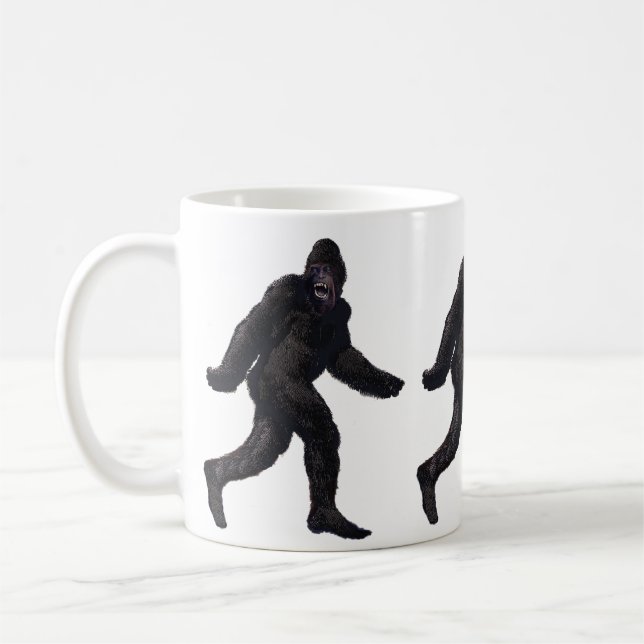 Bigfoot Sasquatch Yetti Kaffeetasse (Links)