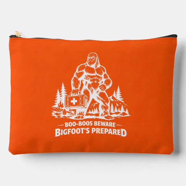 Bigfoot Sasquatch Zubehörtasche (Vorderseite)