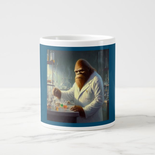Bigfoot Scientist Jumbo-Tasse (Vorderseite)