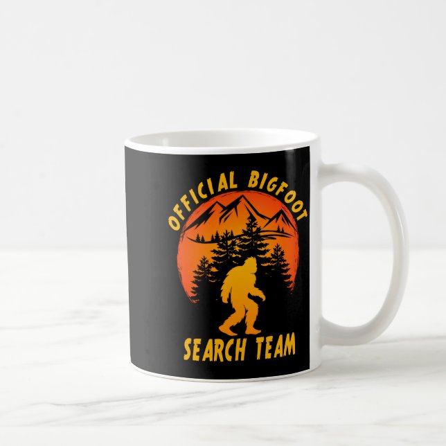 Bigfoot Search Team Sasquatch Yeti Funny  Kaffeetasse (Rechts)