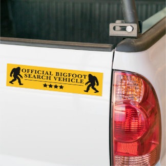 Bigfoot Search Vehicle Funny Sasquatch Autoaufkleber