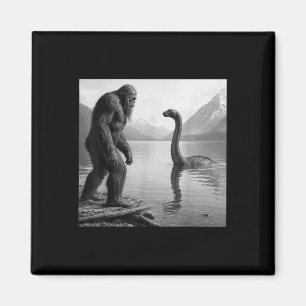 Bigfoot-Selfie mit Loch-Ness-Monster-Geschenken fü Magnet