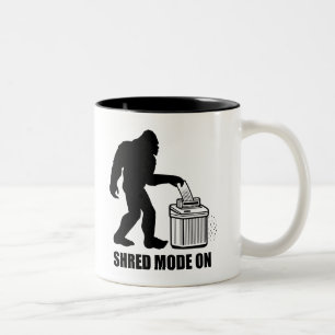 Bigfoot Shirt Mode On Zweifarbige Tasse
