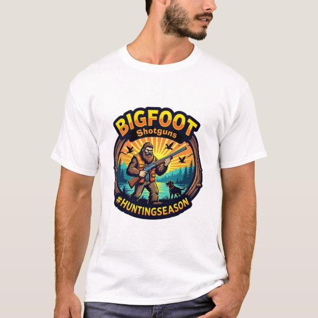 Bigfoot Shotguns #Huntingseason T-Shirt (Vorderseite)