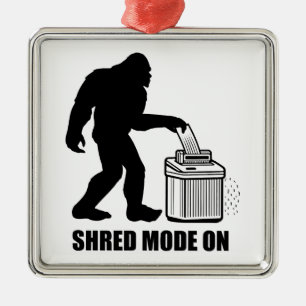 Bigfoot-Shredder-Modus aktiviert Ornament Aus Metall