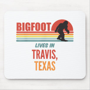 Bigfoot Sighting in Travis Texas Mousepad