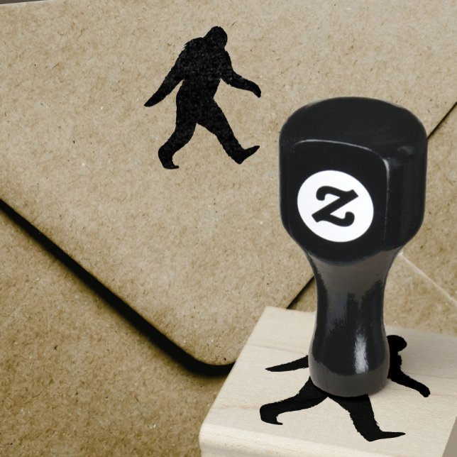 Bigfoot Silhouette Sasquatch Gummistempel (Von Creator hochgeladen)