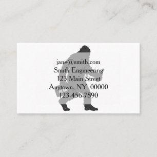 Bigfoot-Silhouette Visitenkarte