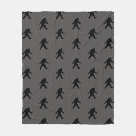 Bigfoot Silhouetten Pattern Sasquatch Fleecedecke