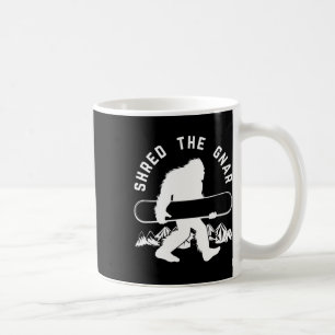 Bigfoot Snowboard Shredding Gnar Sasquatch Snowboa Kaffeetasse