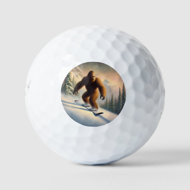 Bigfoot Snowboarding Golfball (Vorderseite)