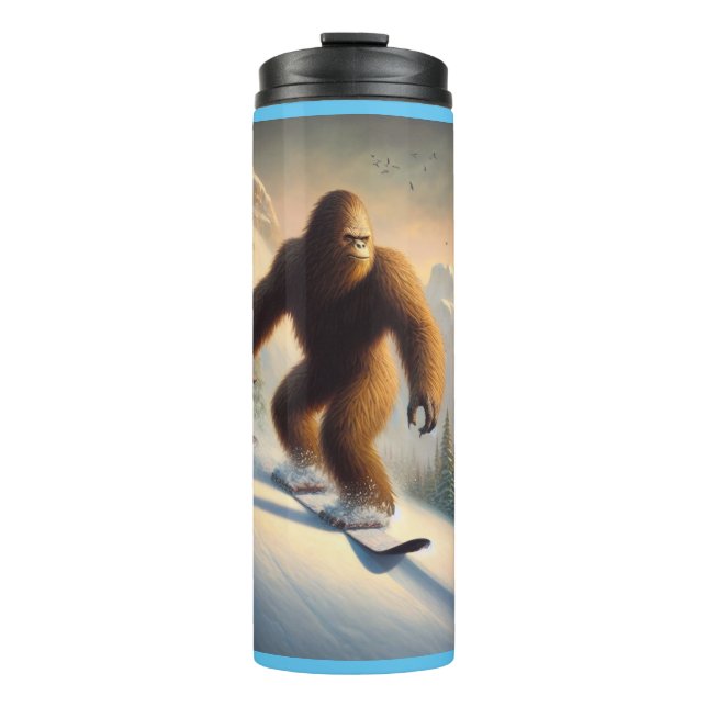 Bigfoot Snowboarding Thermosbecher (Vorderseite)