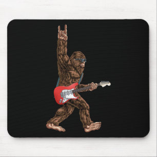 Bigfoot spielen auf Sasquatc einen elektrischen Gi Mousepad
