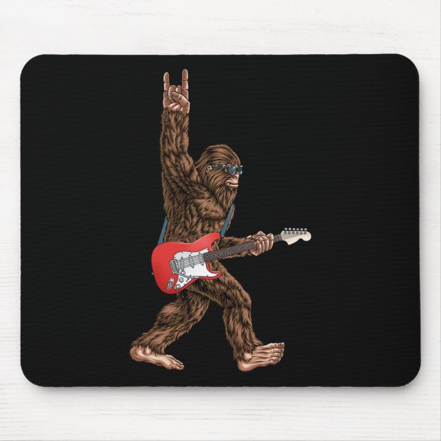 Bigfoot spielen auf Sasquatc einen elektrischen Gi Mousepad (Vorne)