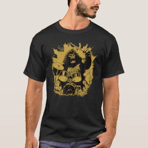 Bigfoot Spielen Trommler Sasquatch Bigfoot Dr. T-Shirt