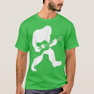 Bigfoot spielend akustische Gitarre Musikliebhaber T-Shirt